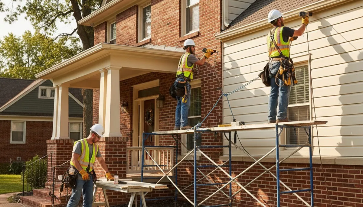 Vinyl siding installation in Kansas City, MO by a professional siding contractor